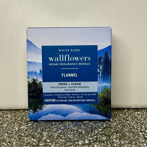 Bath & Body Works Wallflowers Refill Flannel Fall Winter Refills 2 Pack NWT - Picture 2 of 3